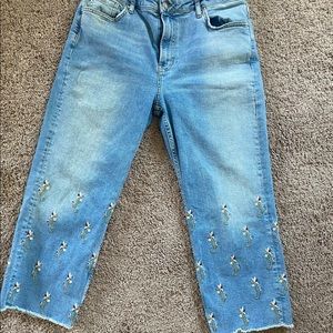 Pilcro cropped jeans